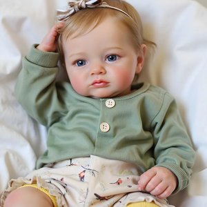 Muñeca Bebé Reborn Realista de 20 Pulgadas, Sonriente, Niñ<span class=keywords><strong>a</strong></span> Pequeñ<span class=keywords><strong>a</strong></span>, Cuerpo de Vinilo y Tela, Juguete Suave, Modelo de Juguete - Product Image 2
