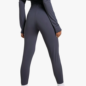 Venta al por mayor de alta cintura gimnasio deportes Leggings Active Wear suave compresión trasero alta cintura sólido más tamaño - Product Image 4