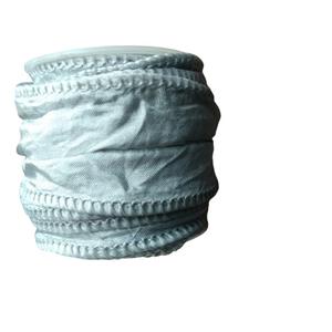 Meilleure qualité 100% pure soie cordon bande teint à la main 1.5 \ "de large pour bijoux bricolage composants collier robe faisant accessoire de mode - Product Image 1