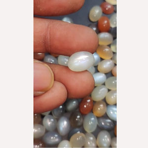 Alta calidad 336 piezas Natural Multi Moonstone Cabochon 12x10mm 16x12mm Oval 2075 Cts piedras preciosas sueltas US $146 IROC Ventas - Product Image 4
