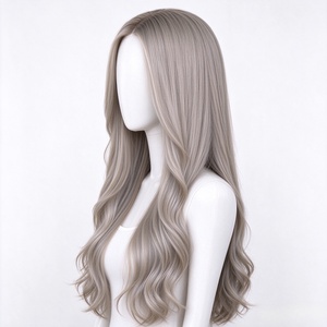 Perruque Lace Front en fibre haute température résistante à la chaleur, ondulations lâches et ondulations naturelles pour femmes - Product Image 2