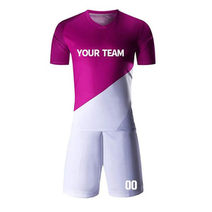 เสื้อฟุตบอลสีพื้น ดีไซน์สวย แห้งเร็ว ระบายอากาศได้ดี ผลิตจากโพลีเอสเตอร์ 100% รับผลิตตามแบบทีม ชุดฟุตบอล OEM - Product Image 3