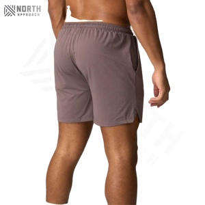 Pantalones Cortos Deportivos de Compresión para Hombre, Ajustados, Casuales, de Poliéster/Algodón, Secado Rápido, Cintura Media, con Cordón, para Gimnasio, Entrenamiento, Verano - Product Image 2