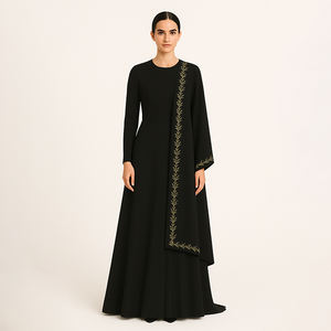 SOFIE AYRA Modest Modest Modest ABAYA with PRECIOUSLY DETAILED <b>SHAWL</b> Plus Size Breathable - Product Image 3