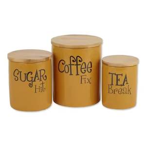 Nouvelle boîte de stockage des aliments en métal enduit blanc de forme ronde pour ustensiles de cuisine boîte de stockage des aliments avec couvercle - Product Image 3