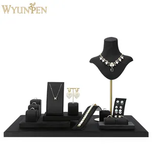 WYP Suporte de exibição de joias de veludo por atacado DIY personalizado para brincos e colares conjunto de exibição de joias