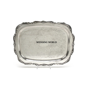 Nickle Plated Rectangle <b>Chocolate</b> Tray Superior Quality handmade Designer Luxury New Fancy <b>Chocolate</b> Tray - Product Image 4