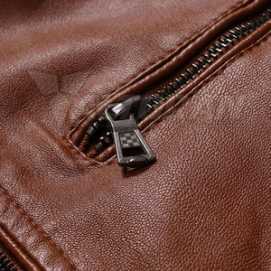 แจ็คเก็ตหนังผู้ชาย สไตล์แบรนด์ส่วนตัว แจ็คเก็ตหนังผู้ชาย รับผลิตแบบ OEM แจ็คเก็ตหนังผู้ชายระบายอากาศได้ดี - Product Image 5