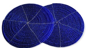 Handmade Coasters in Green for Beaded <b>Heart</b> <b>Shape</b> for Dining Colorful Home Decor Table Covering Mats & Pads Packaged in <b>Box</b> - Product Image 6