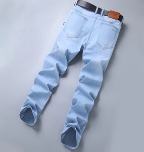 La mejor calidad, ropa de calle barata, pantalones vaqueros apilados holgados de algodón, pantalones vaqueros largos rectos para hombre, pantalones vaqueros lavados - Product Image 6