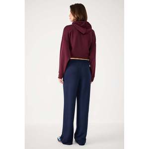 Pantalones de Mujer de Corte Holgado para Exteriores con Cintura Ajustable con Cordón, en Viscosa/Poliéster - Product Image 5