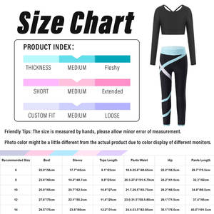 Sublimated <b>Cropped</b> Long-Sleeve Yoga Top with High-Waisted Solid Yoga <b>Leggings</b>, Yoga Sets Versatile Gym Wear Women Sets - Product Image 6