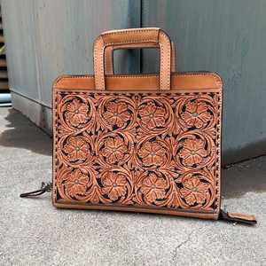 Sac à main en cuir pleine fleur sac décontracté d'affaires sac de voyage mode occidentale et sacs de selle pliables multifonctionnels et spacieux - Product Image 1