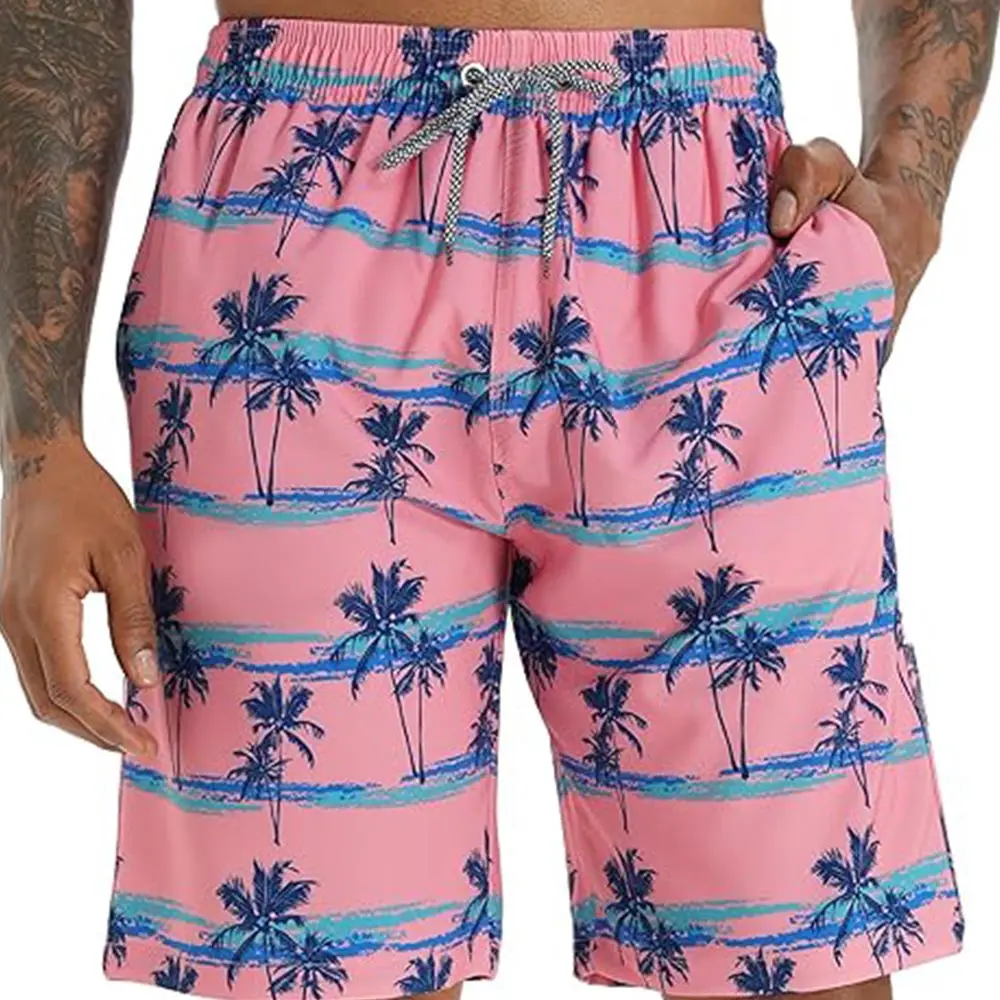 Мужские летние быстросохнущие дышащие пляжные шорты с логотипом под заказ, плавки для мужчин, белые шорты