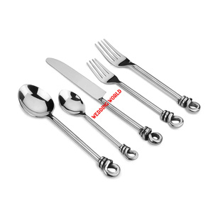 Cubiertos de acero inoxidable de calidad superior, hechos a mano, cubiertos planos, cubiertos metálicos de diseño clásico y elegante. - Product Image 5