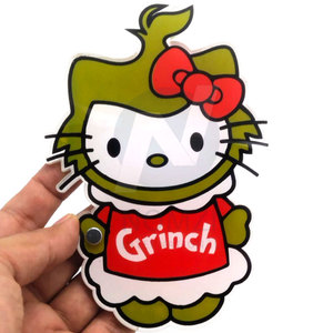 Plateau d'extension de cils en verre Grinch Kitty acrylique porte-carreaux de cils palettes outils d'extension de cils dernier logo personnalisé - Product Image 6