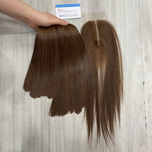 ผมมนุษย์ทอแบบมัดผมตรงปิดผมตรงกระดูกสีน้ำตาลสุดหรู - Product Image 3