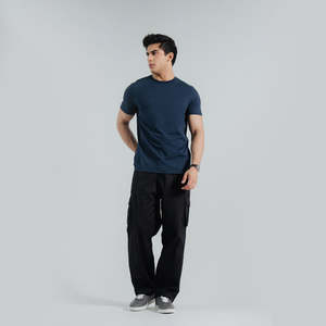 T-shirts personnalisés lourds 100% coton pour hommes motif uni à épaules tombantes surdimensionné 240 grammes t-shirt vierge Style Streetwear - Product Image 6