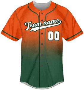 Maillot de baseball vintage personnalisé unisexe, vêtements de sport respirants à boutons élégants, haut de baseball tendance, vente en gros à la mode - Product Image 1