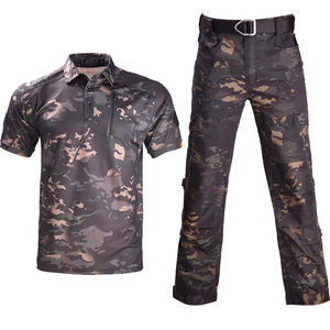 Uniforme de camouflage tactique respirant, imperméable, doux, léger, en polyester/coton, pour l'extérieur - Product Image 4