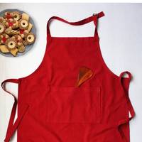 Tablier de cuisine élégant 100% coton avec ajustement réglable, personnalisation de la marque pour les restaurants, les cafés et les maisons