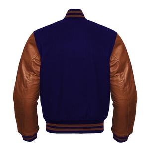 Chaqueta Universitaria de Invierno Personalizada de Alta Calidad para Hombre con Mangas de Cuero, Chaqueta Universitaria de Cuero con Letras y Relleno de Talla Grande 2026 - Product Image 2