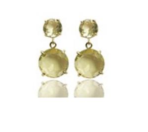 Boucles d'oreilles en argent Sterling 925 avec pierres précieuses Lemon Hydro, nouvel arrivage - Product Image 1