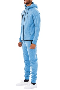 Chándal Deportivo Ajustado para Hombre, a la Moda, Cómodo, con Capucha y Estampado Sólido - Product Image 4