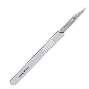 Juego de Bisturís de Precisión con Mango de Acero Inoxidable, Hojas de Bisturí Quirúrgico Manual, Reutilizables para Procedimientos Médicos y Disección en Laboratorio - Product Image 3