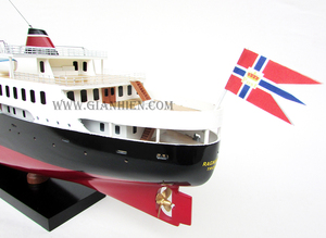 Gia Nhien Fabricant Conception personnalisée quantité minimale de commande bas MS RAGNVALD JARL MODÈLE DE BATEAU EN BOIS-MODÈLE DE BATEAU EN BOIS DE HAUTE QUALITÉ Fait à la main - Product Image 3