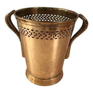 Polished Silver Tableware Stainless Steel Drinks Bucket Hammered <b>Bottle</b> Cooler Copper-Plated for Cocktail Use Restaurants Metal - Product Image 5