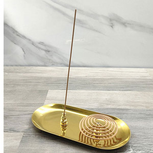 กระถางธูปทองเหลืองโบราณจากธรรมชาติ - Product Image 2