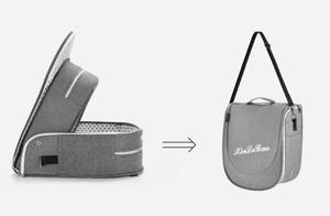 Borsa Lettino da Viaggio Pieghevole per Neonati con Rete, Portatile, per Dormire e Cambiare il Pannolino, Culla Portatile, Borsa per Trasporto Neonati - Product Image 5