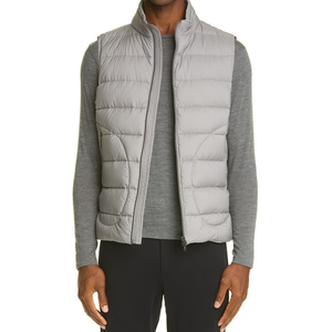 Quality Winter Puffer <b>Vest</b> for <b>Men</b> Plus Size Large Capacity Thicken Outdoor <b>Fleece</b> Down-Filled With Pocket Print Decoration - Product Image 5