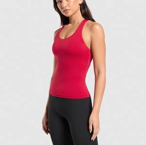 Camiseta sin mangas transpirable para mujer, ropa de Yoga, sin mangas, cómoda, para correr, Fitness, camiseta sin mangas para mujer - Product Image 5