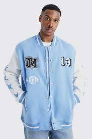 Nouvelle collection 2026 – Blousons universitaires pour hommes en maille unie, 100 % polyester teint, avec patchs utilitaires en spandex long, personnalisables - Product Image 6