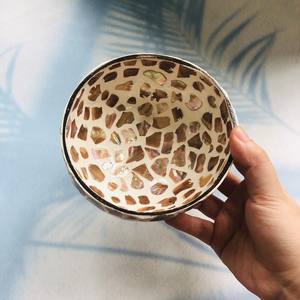 ชามกะลามะพร้าวธรรมชาติ100% ชุดครัวออร์แกนิคชุดถ้วยชามทำมือจากผู้จำหน่ายจากเวียดนาม - Product Image 2