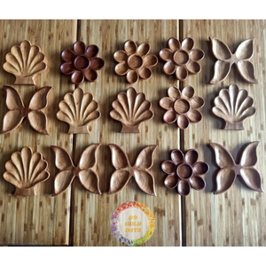 Plateau en bois fait main, plateau de service décoratif en bois massif naturel pour la vaisselle - Caryln - Product Image 6