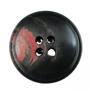 Boutons de bouton de corne à la mode 2024 usine colorée en gros 4 trous Flatback bouton de résine de corne imitée abordable de l'inde - Product Image 3