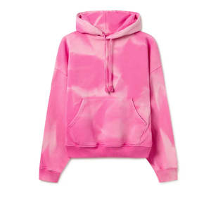 Sweat à capuche personnalisé effet délavé pour homme, en polaire polyester/coton, coupe-vent, respirant, coupe oversize, manches classiques, avec poche, style décontracté - Product Image 1