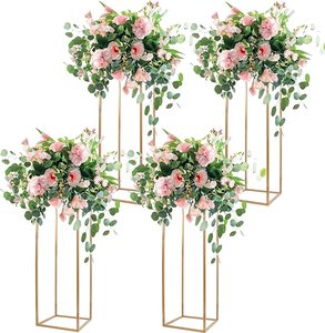 Unique Look Gold Metal Flower <b>Stand</b> for Wedding Table Floral Arrangement Geometric Flower <b>Vase</b> <b>Stand</b> for Decoration - Product Image 3