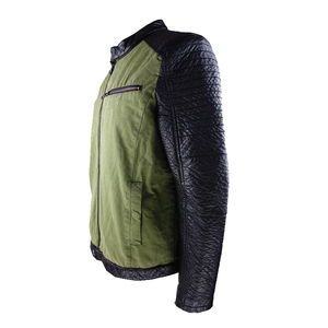Wholesale Premium Fabric Genuine Leather Men's Slim Fit Biker <b>Jacket</b> <b>Plus</b> <b>Size</b> <b>Waterproof</b> Eco-Friendly Quick Dry Winter Fashion - Product Image 1