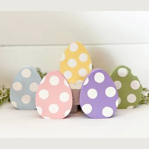 งานหัตถกรรมไข่อีสเตอร์ทรงสูงสำหรับฤดูใบไม้ผลิที่ยังไม่เสร็จงานไม้เนื้อแข็งตกแต่งถาดเป็นชั้นรูปทรงไม้งานฝีมือการตกแต่งอีสเตอร์การตัดไม้ที่ว่างเปล่า - Product Image 4