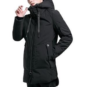 Parka matelassée en toile enduite résistante à capuche pour homme, veste d'hiver avec fabrication en gros personnalisée - Product Image 3