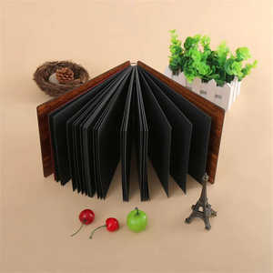 Album photo DIY de haute qualité avec couverture en bois, options en tissu de lin, cuir PVC, papier PP pour mariages, impression personnalisée du logo - Product Image 3