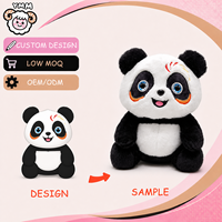 Fabricant de jouets en peluche personnalisés, panda mignon en peluche de 20 cm, OEM ODM pour cadeaux en gros et vente au détail