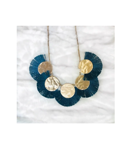 Hecho a mano orgánico Boho borla moda collar diseño joyería para aniversario regalo accesorios superventas - Product Image 5