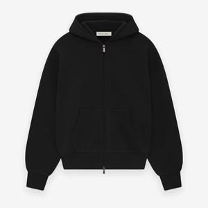 Sudadera con capucha esencial de manga larga de gran tamaño vintage al por mayor para hombre 100% algodón suave de secado rápido con logotipo personalizado y bordado - Product Image 1