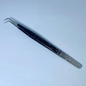 Pinzas para pestañas de etiqueta privada Punta de fibra Extensión de pestañas Pinzas para pestañas con logotipo personalizado gratis Volumen 90 grados - Product Image 6