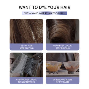 Marca Forcolor Crema de tinte para el <span class=keywords><strong>cabello</strong></span> semipermanente de hierbas naturales de 56 colores Color de <span class=keywords><strong>cabello</strong></span> teñido - Product Image 4